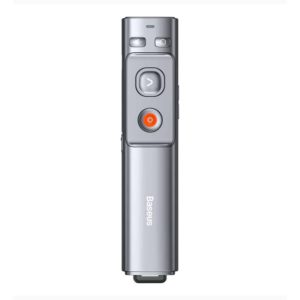 Baseus Orange Dot Multifunctionale remote control for presentation, with a laser pointer - Gray (WKCD000013) (BASWKCD000013)