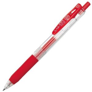 Zebra Sarasa Clip Gel Pen 0.5 Red (ZB-14313) (ZEB14313)