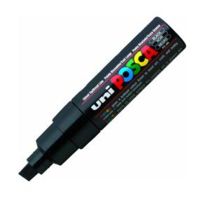 Uni-Ball Markers Posca Pc-8K Fat Black (PC8KBLK) (UNIPC8KBLK)