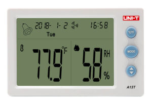 UNI-T A13T | UNI-T θερμόμετρο & υγρασιόμετρο A13T, λειτουργία ρολόι & ξυπνητήρι