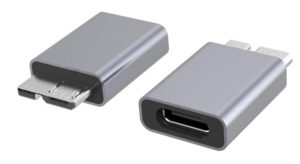 POWERTECH PTH-067 | POWERTECH αντάπτορας USB 3.0 Micro B σε USB-C θηλυκό PTH-067, γκρι