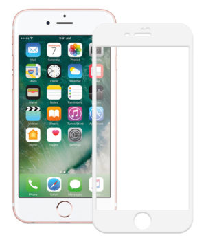 POWERTECH για iPhone 8 Plus Λευκό | Προστασία Οθόνης Κινητού Full Face Tempered Glass 5D Full Glue