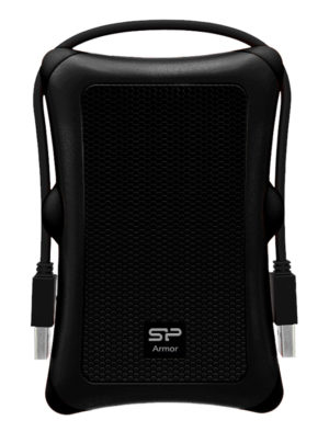 SILICON POWER SP010TBPHDA30S3A | SILICON POWER εξωτερικός HDD Armor A30, 1TB, USB 3.2, μαύρος