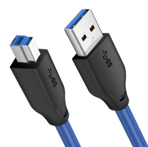 CABLETIME CT-C160-U3-AMBM-BL2 | CABLETIME καλώδιο USB σε USB Type B CT-C160-U3-AMBM, 5Gbps, 2m, μπλε