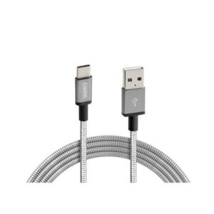 Lampa 38857 | ΚΑΛΩΔΙΟ USB ΦΟΡΤΙΣΗΣ ΚΑΙ ΣΥΓΧΡΟΝΙΣΜΟΥ IRON SILVER LINE - TYPE C (100 cm)