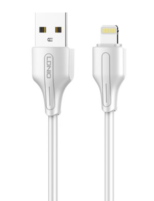 LDNIO 5210131073506 | LDNIO καλώδιο Lightning σε USB LS540, 2.4A, 20cm, λευκό