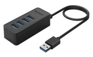ORICO W5P-U3-100-BK-BP | ORICO USB hub W5P-U3, 4x USB θύρες, 5Gbps, μαύρο