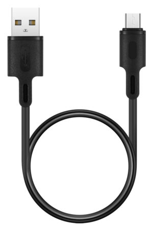 ROCKROSE RRCS01MM | ROCKROSE καλώδιο USB σε Micro USB Beta AM Mini, 2.4A 12W, 30cm, μαύρο