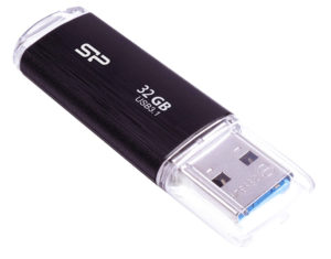 SILICON POWER SP032GBUF3B02V1K | SILICON POWER USB Flash Drive Blaze B02, 32GB, USB 3.2 Gen 1, Black