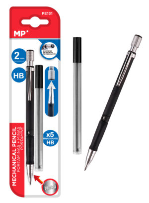 MP PE131 | MP Mηχανικό μολύβι PE131, HB, 5x ανταλλακτικά, 2mm, 2τμχ
