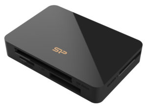 SILICON POWER SPU3A05REDEL6L0K | SILICON POWER card reader U3 για SD/microSD/MMC/CF/MS, USB 3.2, μαύρο