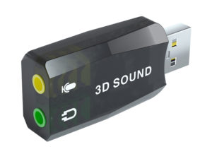 POWERTECH CAB-U036 | POWERTECH USB Κάρτα ήχου 5.1CH, με έξοδο μικρόφωνου και ακουστικού