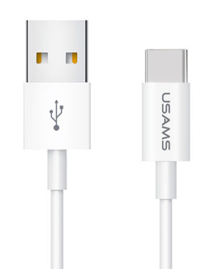 USAMS SJ285USB01 | USAMS καλώδιο USB-C σε USB US-SJ285, 2A, 1m, λευκό