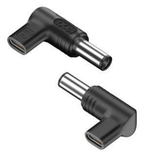 POWERTECH YX-07 | POWERTECH αντάπτορας τροφοδοσίας YX-07, USB-C σε HP 7.4x5mm, μαύρος