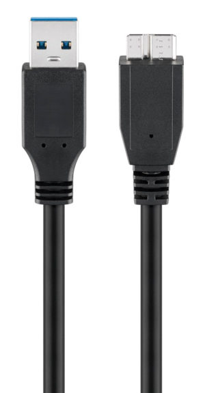 GOOBAY 95027 | GOOBAY καλώδιο USB 3.0 σε micro Τype B 95027, 5 Gbps, 3m, μαύρο