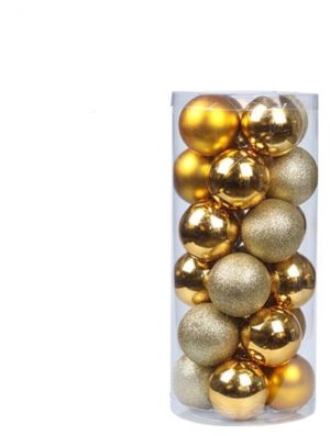 Artezan Christmas Ball 8cm Tube Gold 24pcs/box