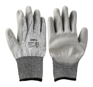 DELI DL521043XL | DELI γάντια εργασίας DL521043L, ανθεκτικά σε κοψίματα, XL, γκρι