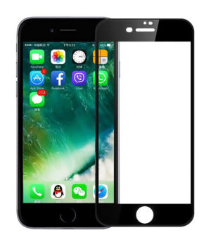 POWERTECH για iPhone 8 Plus Μαύρο | Προστασία Οθόνης Κινητού Full Face Tempered Glass 5D Full Glue