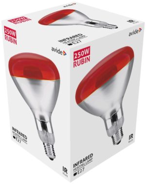 Avide Infra Bulb E27 250W Red