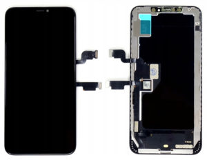 TW INCELL ILCD-020 | TW INCELL LCD για iPhone XS Max, camera-sensor ring, earmesh, μαύρη