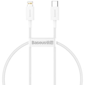 Baseus Superior USB-C to Lightning Cable 20W Λευκό 0.25m (CATLYS-02) (BASCATLYS-02)