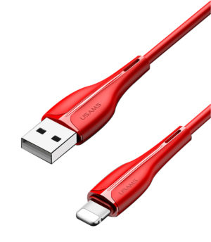 USAMS SJ371USB03 | USAMS καλώδιο Lightning σε USB US-SJ371, 2A, 1m, κόκκινο