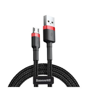 Baseus Cafule Braided USB 2.0 to micro USB Cable Black 1m (CAMKLF-B91) (BASCAMKLFB91)
