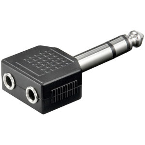 ADAPTOR STEREO 6.5mm ΣΕ 2 STEREO 3.5mm ΘΗΛ.