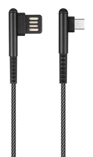 ROCKROSE RRCS04M | ROCKROSE καλώδιο USB σε Micro USB Janus AM, 2.1A, 1m, μαύρο