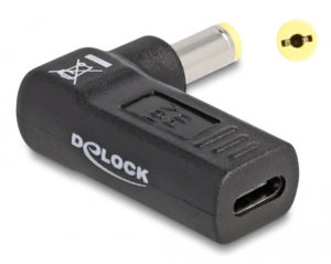 DELOCK 60009 | DELOCK αντάπτορας τροφοδοσίας 60009 USB-C σε Acer 5.5x1.7mm, 90°, μαύρος