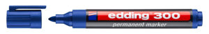 EDDING 4-300003 | EDDING ανεξίτηλος μαρκαδόρος 300, 1.5-3mm, επαναγεμιζόμενος, μπλε