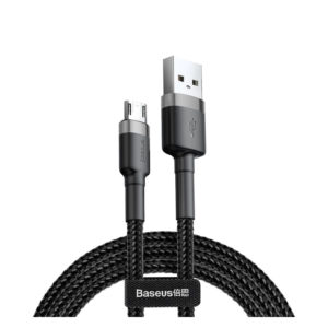 Baseus Cafule Braided USB 2.0 to micro USB Cable Grey 0.5m (CAMKLF-AG1) (BASCAMKLFAG1)