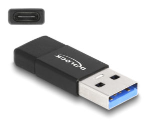 DELOCK 60001 | DELOCK αντάπτορας USB 3.2 Gen 2 σε USB Type-C 60001, 10Gbps, μαύρος