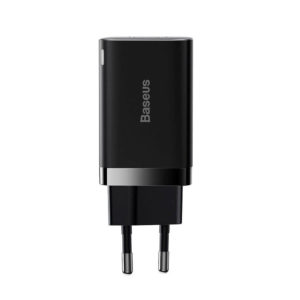 Baseus No Cable Charger with USB-A Port and USB-C Port 30W Power Delivery Black (Super Si Pro) (CCSUPP-E01) (BASCCSUPPE01)