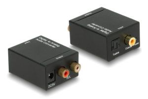POWERTECH CAB-R019 | Μετατροπέας ήχου CAB-R019 ψηφιακό σε αναλογικό, Coaxial/Toslink σε 2xRCA