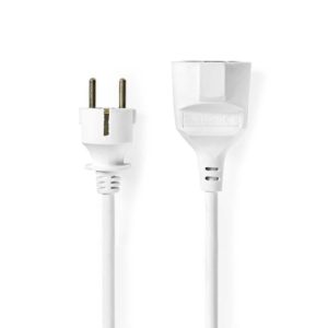 Nedis Extension Cable with 10m Length 3x1.5mm² Cross Section White (PEXC110FWT) (NEDPEXC110FWT)