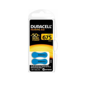 Duracell Activair Hearing Aid Batteries 675 1.4V 6pcs (ACA675MF)(DURACA675MF)