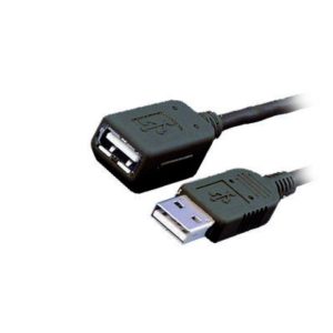 MEDIARANGE CABLE USB 2.0 EXTENSION AM/AF 1.8M BLACK (MRCS154)