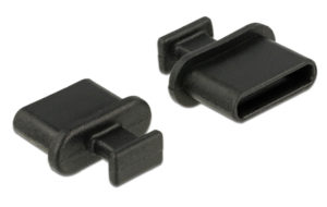 DELOCK 64013 | DELOCK κάλυμμα προστασίας για θύρα USB-C 64013 με λαβή, μαύρο, 10τμχ