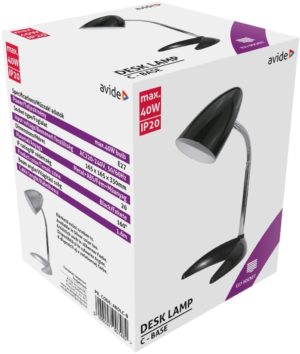 Avide Basic Desk Lamp C Base Black