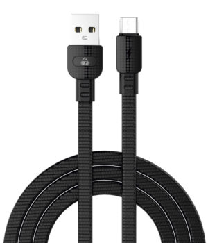 POWERTECH PTR-0097 | POWERTECH καλώδιο USB σε Micro USB armor PTR-0097, 15W 3A, 1m, μαύρο