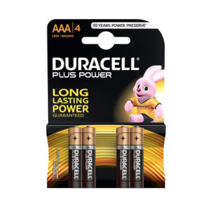 Duracell Alkaline Batteries AAA 1.5V 4pcs (DAAALR03MN24004) (DURDAAALR03MN24004)