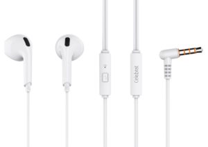 CELEBRAT G20-WH | CELEBRAT earphones με μικρόφωνο G20, 3.5mm, 1.2m, λευκά
