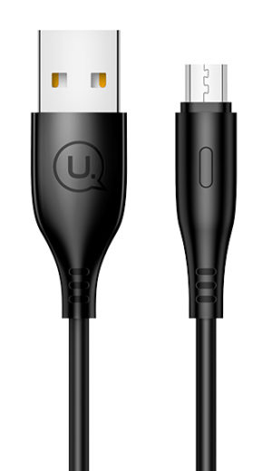 USAMS SJ268USB01 | USAMS καλώδιο Micro USB σε USB US-SJ268, 2A, 1m, μαύρο
