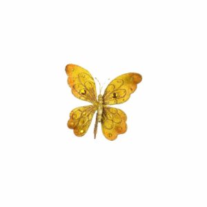 JK Home Décor - Πεταλουδα Διακοσμητική Χρυσή 1τμχ