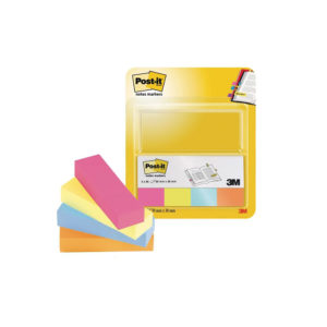 Page Markers 3M Post-It 12,7 x 44,4 mm (4 colors) (670-4-POP) (MMM670-4-POP)