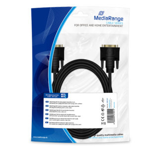 MediaRange DVI monitor connection cable, digital dual link, DVI plug (24+1)/DVI plug (24+1), 2.0m, black (MRCS129)
