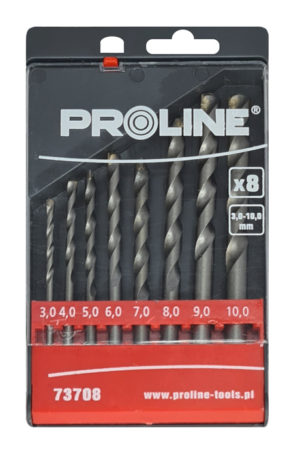 PROLINE PR-73708 | PROLINE σετ τρυπάνια για μπετόν 73708, 3-10mm, 8τμχ