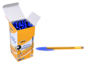 BIC 216872730 | BIC στυλό διαρκείας με μύτη 0.8mm, μπλε, 50τμχ