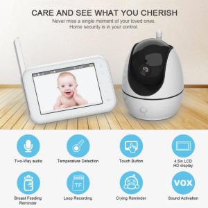 EDUP EP-1080P28 WiFi Camera Baby Monitor4.5 IPS